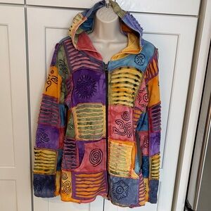 Colorful Patchwork Hoodie